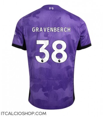 Liverpool Ryan Gravenberch #38 Terza Maglia 2023-24 Manica Corta